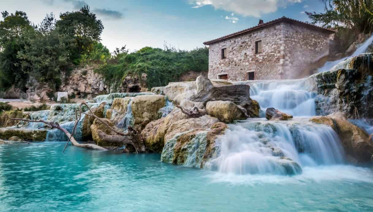 Terme gratuite di Bagni di San Filippo nella Val d’Orcia