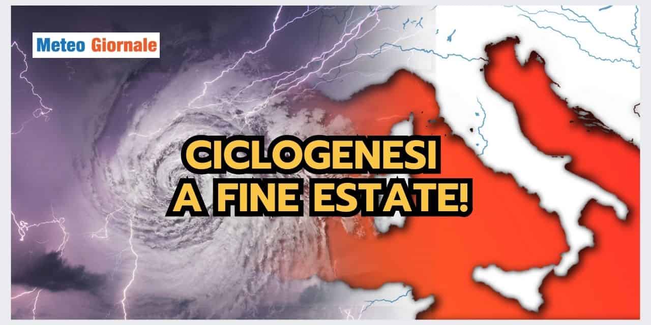 Meteo: CICLOGENESI PROFONDA a fine Agosto! Normale o eccezionale?