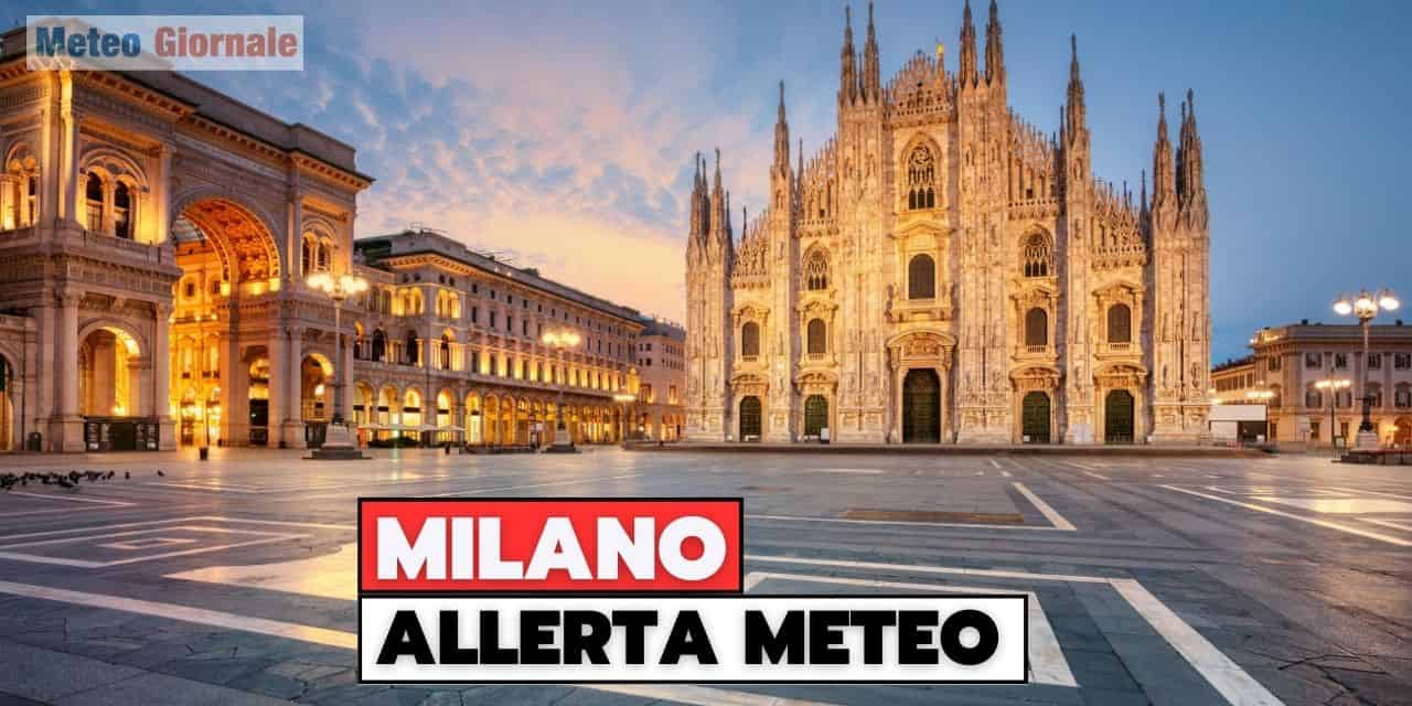 Milano in allerta meteo per rischio nubifragio e supercelle