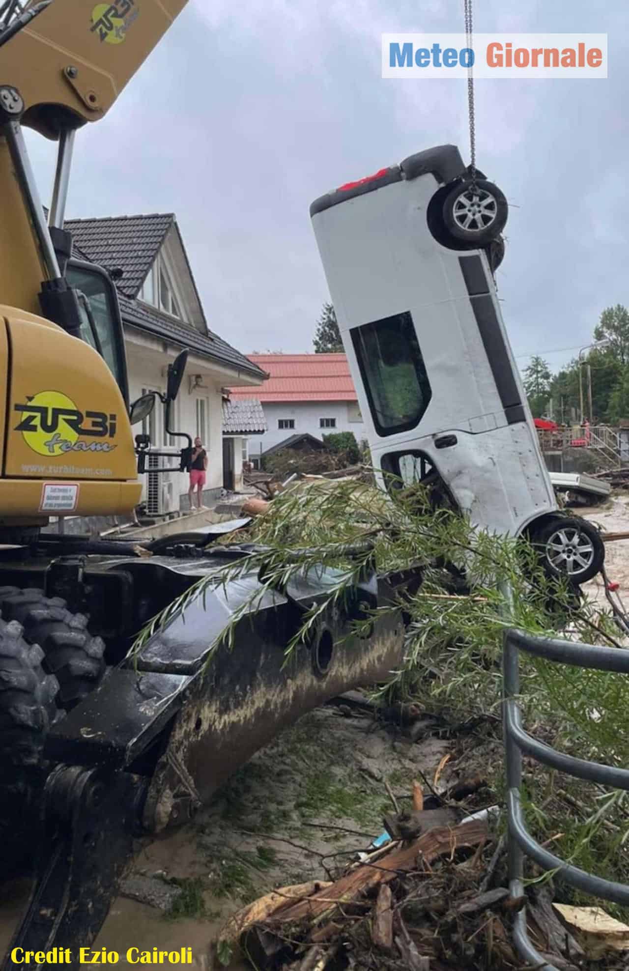 Devastante alluvione in SLOVENIA, vittime. Evento meteo storico. Allerta a Vienna. FOTO