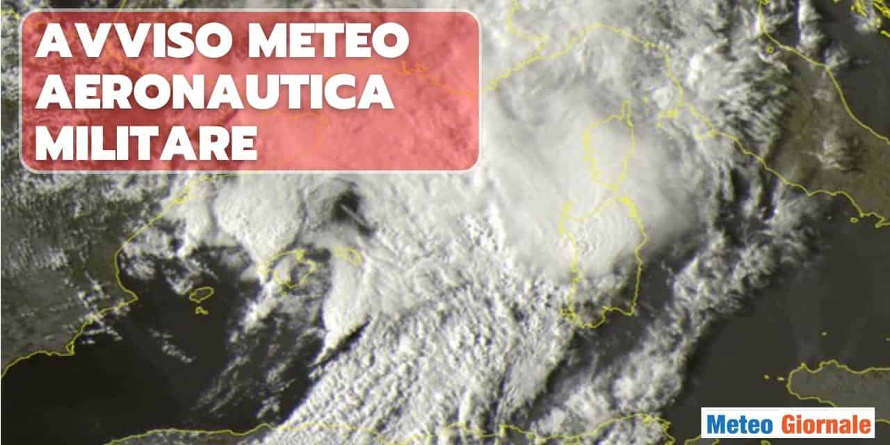 Avviso Meteo dell’Aeronautica Militare: Tempesta Rea porta piogge intense e venti forti al Centro-Sud