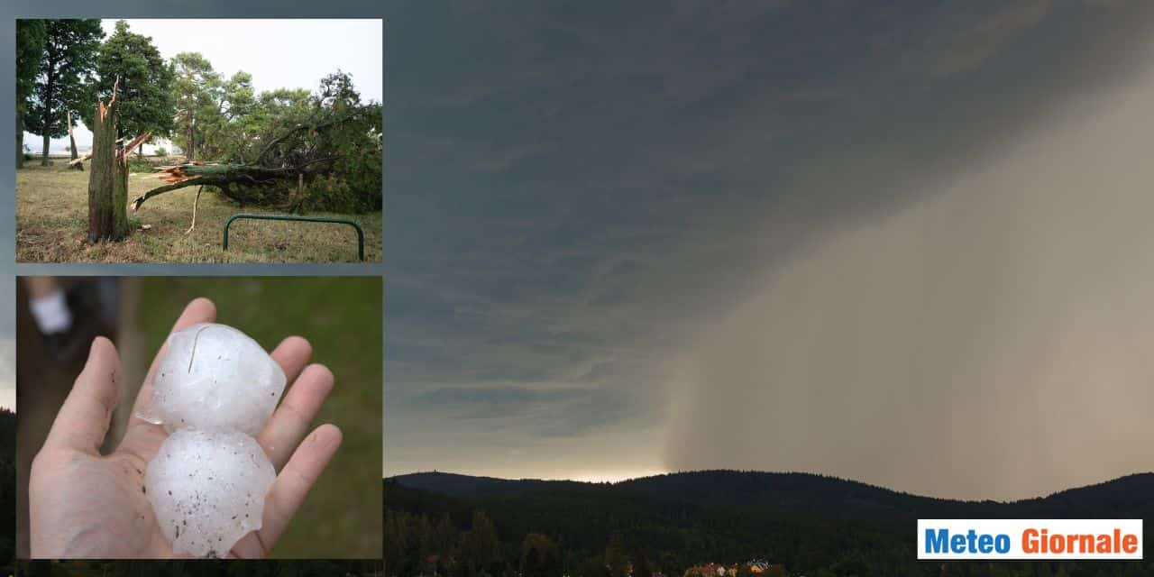 Avviso Meteo: Nord-Ovest a rischio alluvioni improvvise, downburst e grandine intensa domani