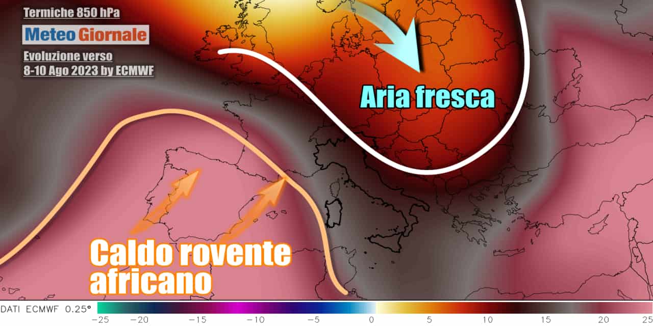 Meteo: verso ritorno fornace africana con l’Italia infuocata, ecco quando