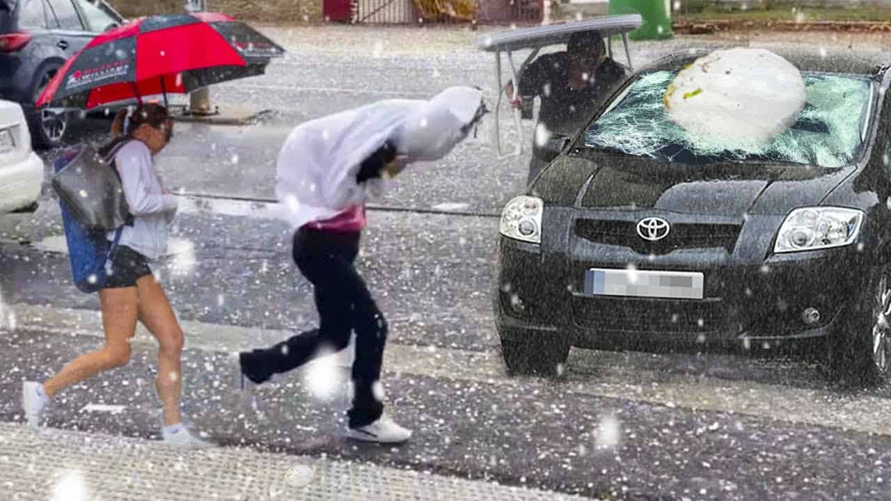 Un piano antigrandine salvaguarda le auto in Nord Italia: il meteo non da tregua