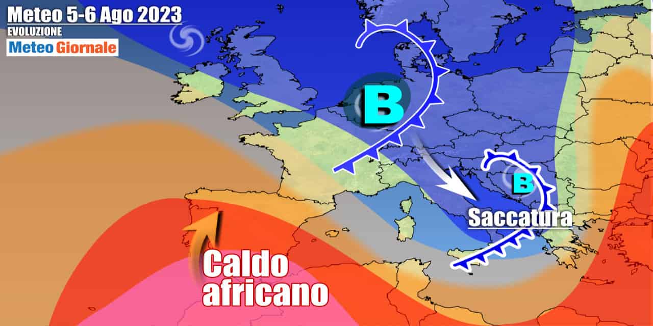 Meteo Italia: burrasca con temporali, grandine e temperature in picchiata