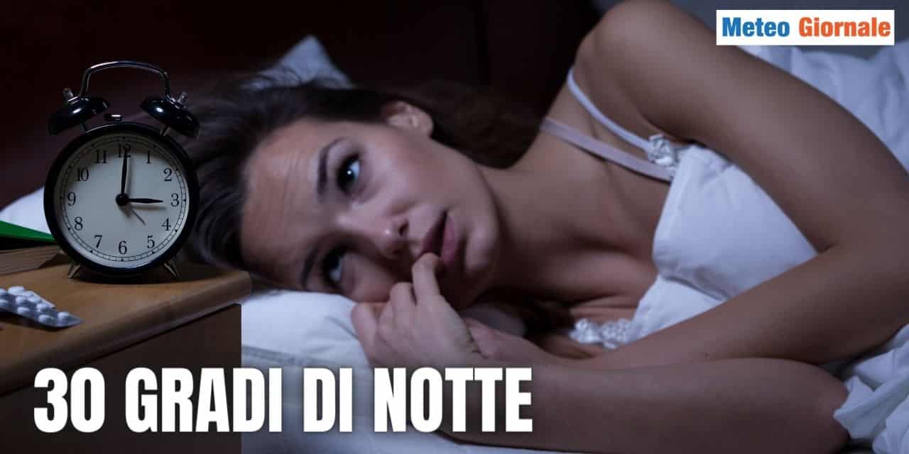 Meteo: la fine delle Vacanze di molti italiani con il tormento di notti insonni dal Caldo