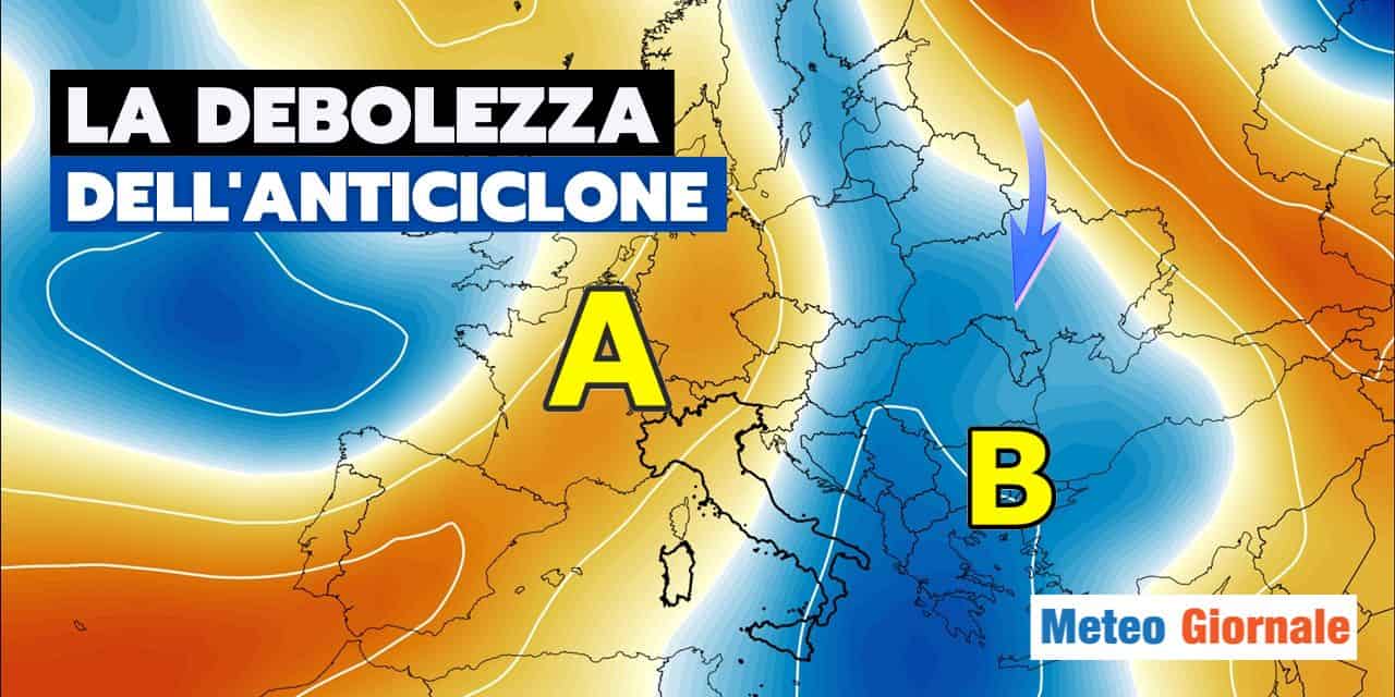 Meteo: individuata la debolezza dell'anticiclone africano!