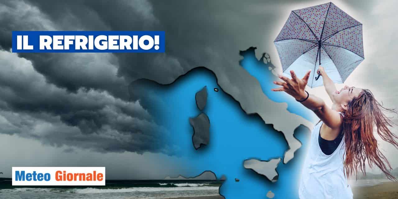 Meteo: la grande rinfrescata a breve su tutta Italia