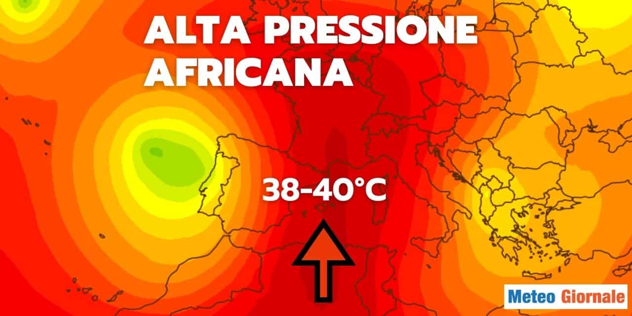 Meteo, nei primi di Settembre, ennesima “bomba di caldo” sino a 40 gradi