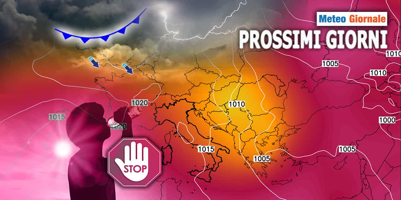 Meteo: Prossimi giorni, lento declino dell'Alta pressione