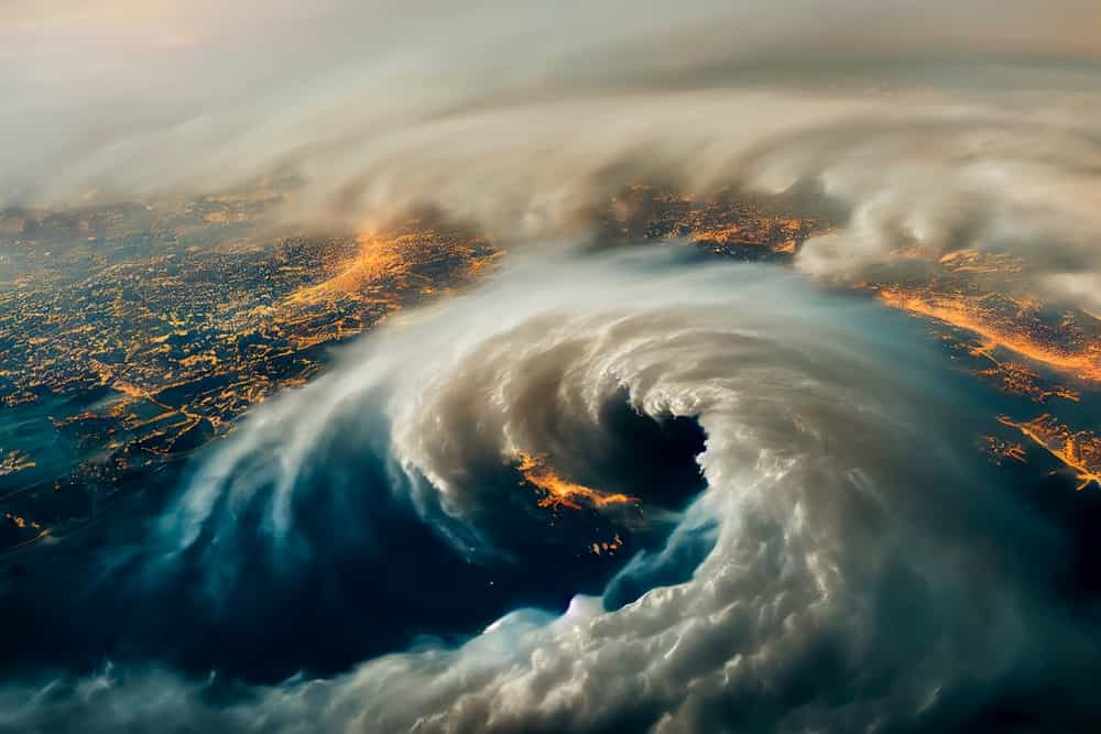 California: i Cacciatori di uragani volano dentro uragano Hilary per raccogliere dati meteo