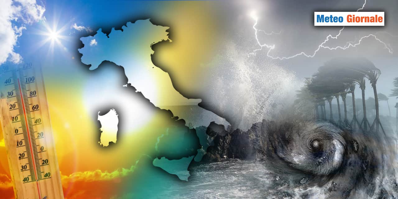 Meteo : imminente Sfuriata TEMPORALESCA. Le regioni a Rischio