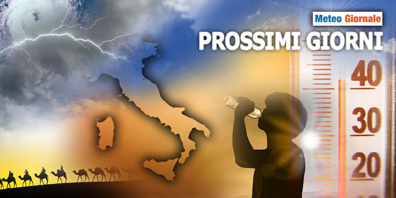 Meteo: Prossimi Giorni minacciati da Forti Temporali