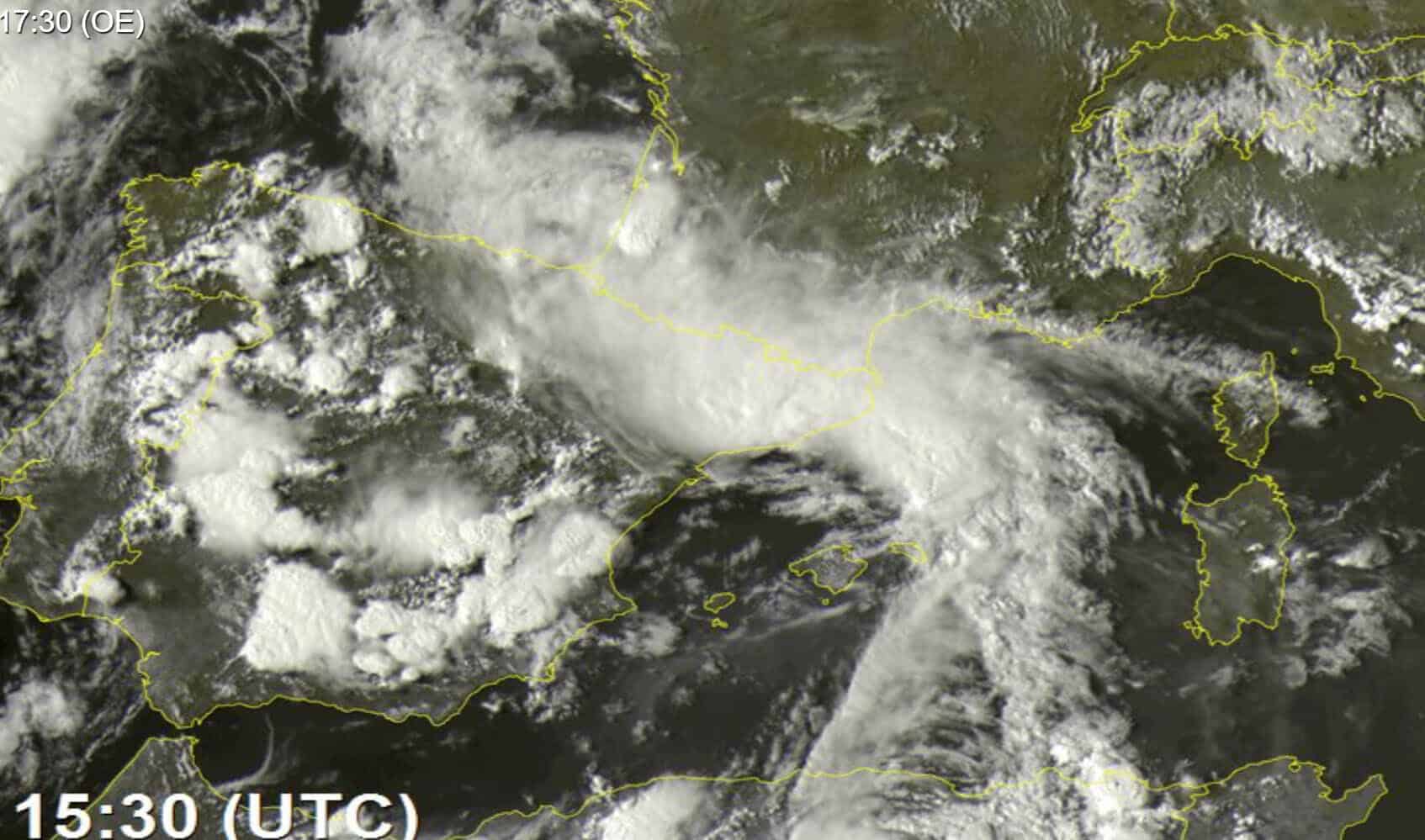 Meteo: Rischio di nuovo Medicane tra la Spagna e le Isole Baleari