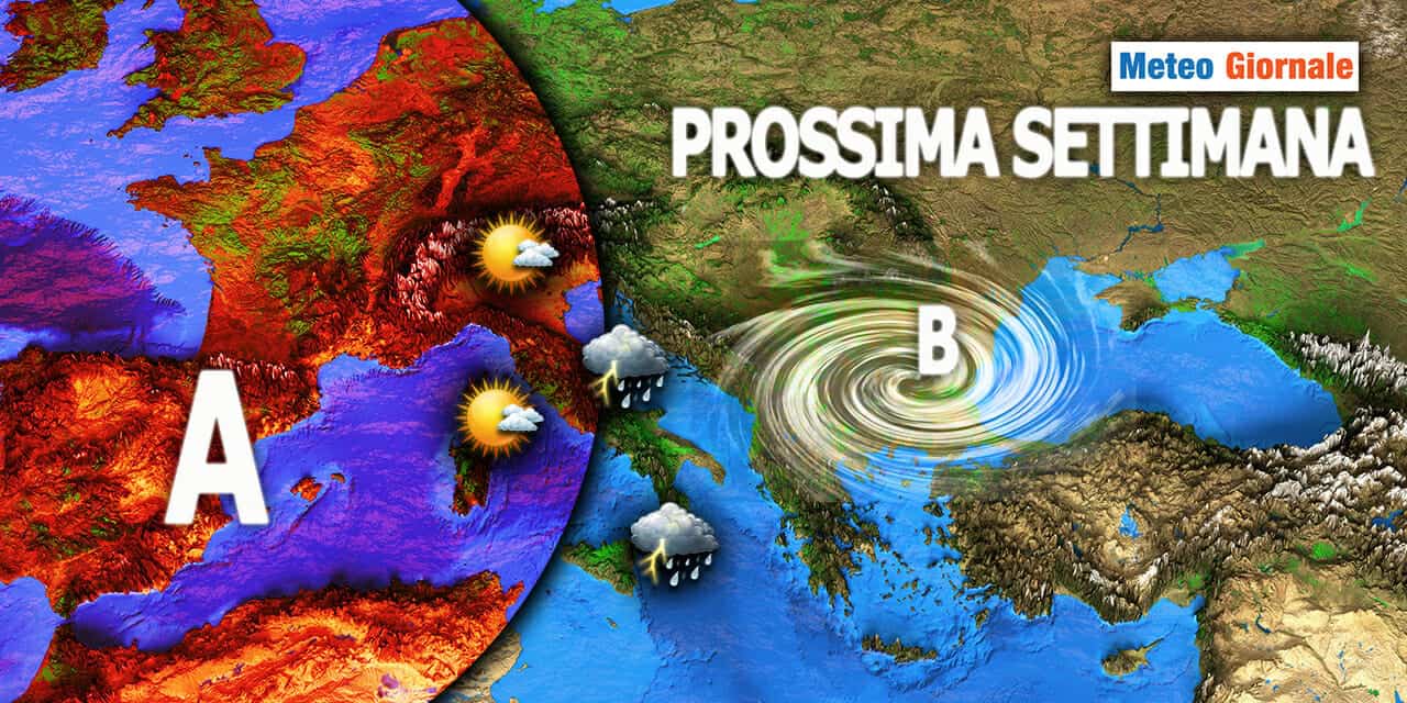 Meteo Prossima Settimana: l’Italia si spacca in due, tra Sole e Fresco Maltempo