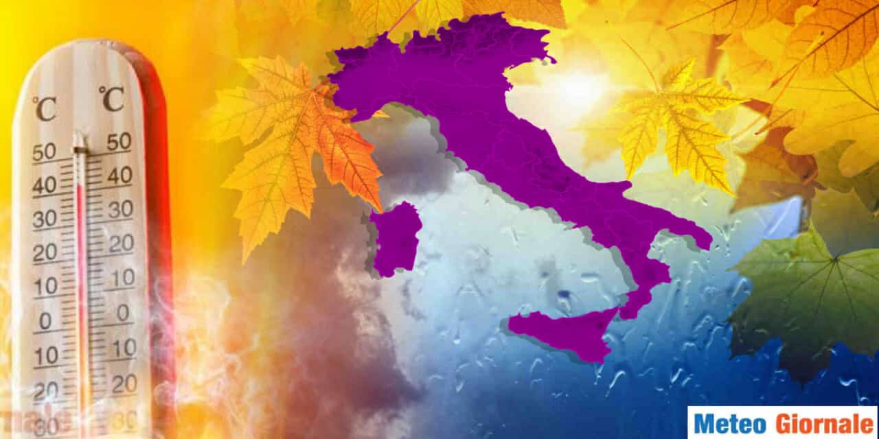 Meteo: immediato ribaltone con primi cenni d’Autunno