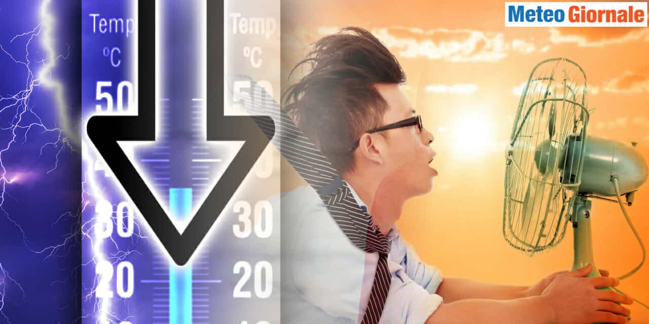 Meteo: stop caldo e crollo termico imminente