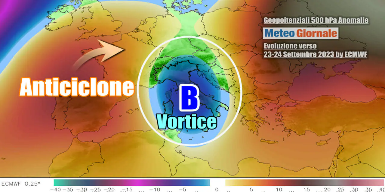 Ciclone d'aria fresca nel weekend