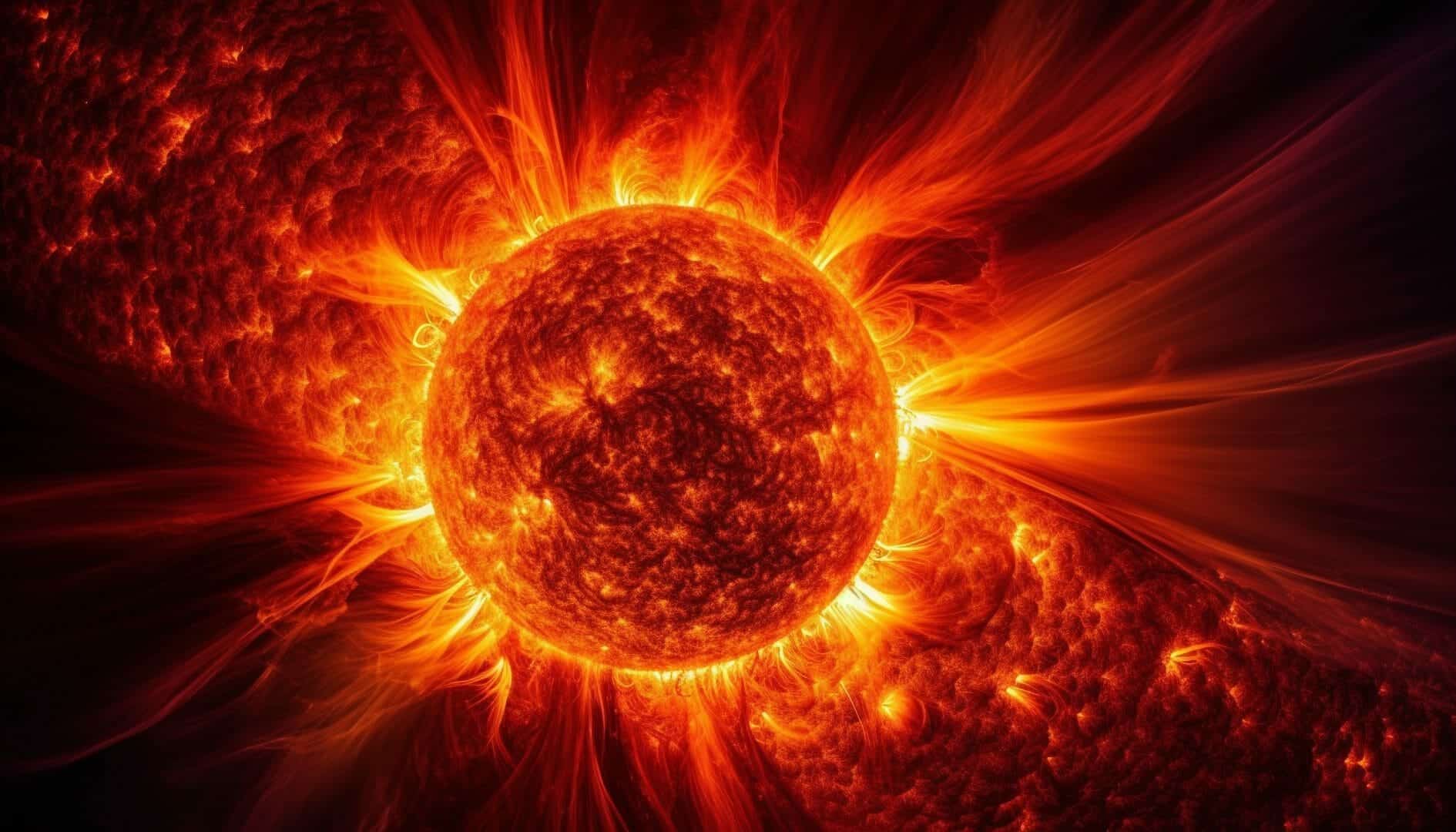 Eruzione di una forte eruzione solare M8.7 dalla regione 3435