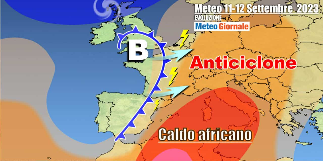 Meteo Italia: dall’anticiclone africano ai primi forti temporali