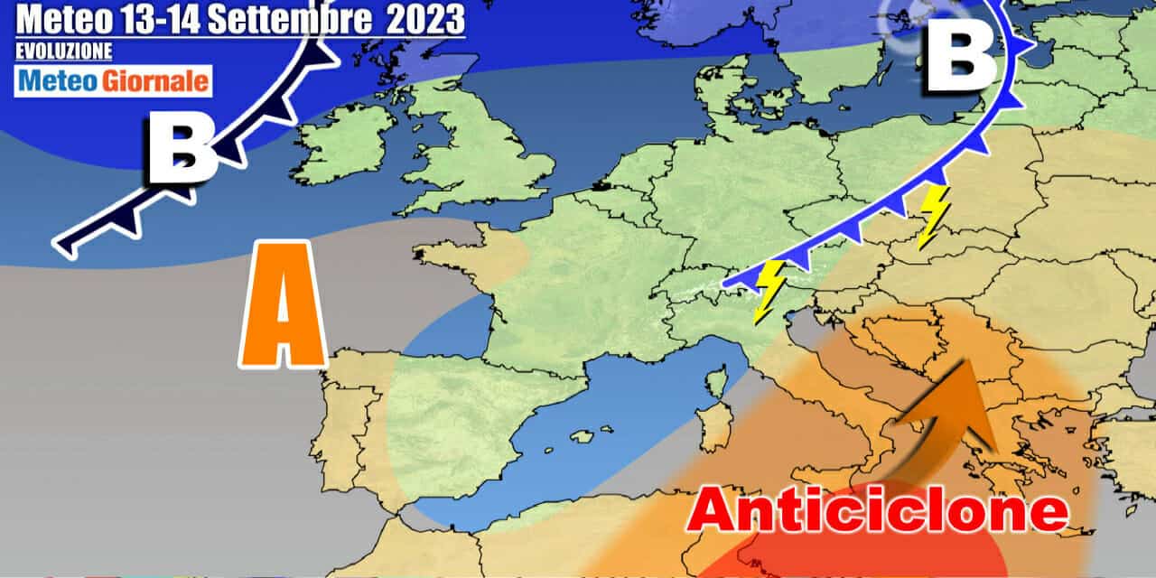 Meteo Italia: in arrivo forti temporali con calo delle temperature