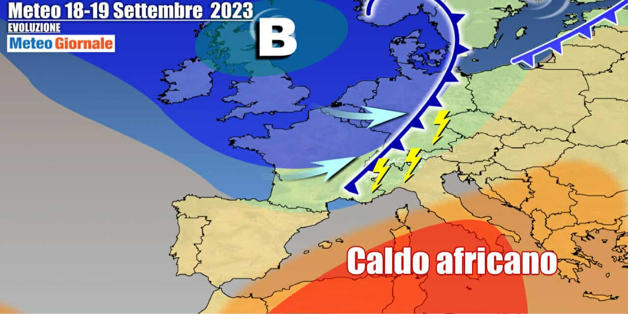 Meteo Italia: dal caldo africano ai temporali anche forti in settimana
