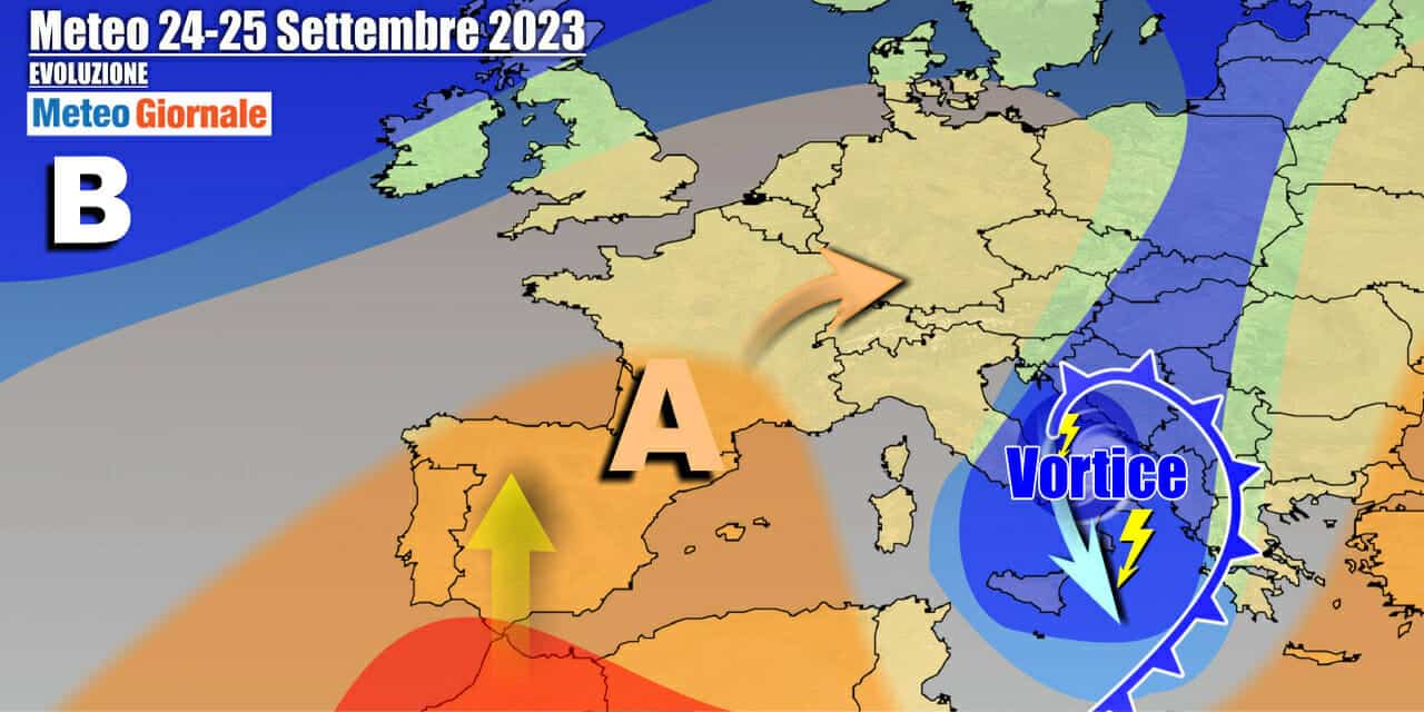 Meteo Italia: ciclone mediterraneo con crollo termico nel weekend