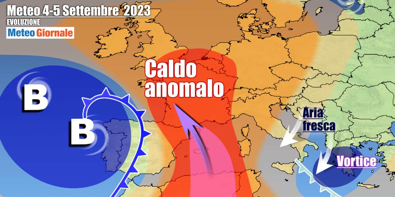 Meteo Italia: tra caldo africano e un ciclone dai Balcani, le previsioni