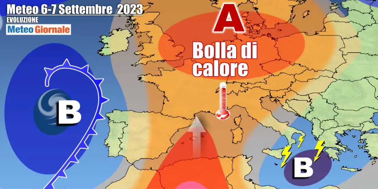 Evoluzione in settimana, con il Sud Italia alle prese con un insidioso vortice arrivato dai Balcani