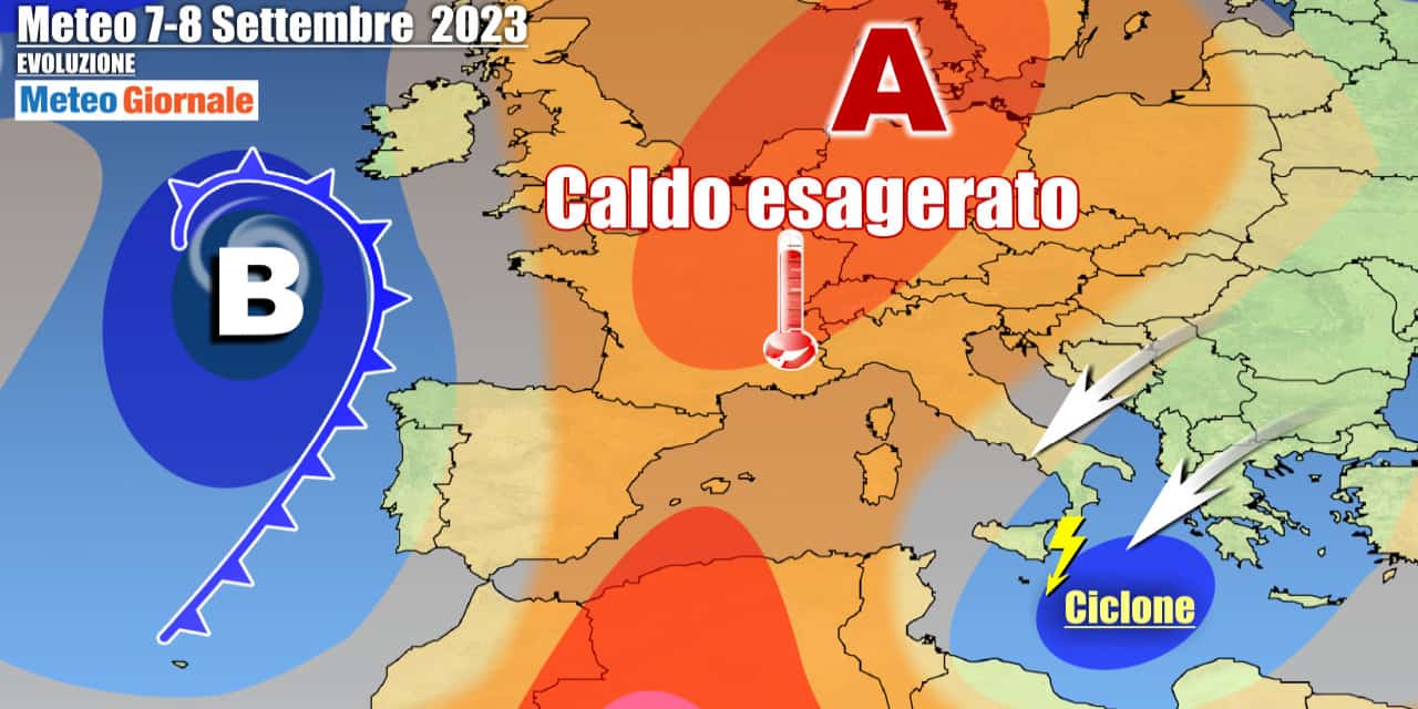 Meteo Italia: insidioso ciclone a sfiorare il Sud, ma torna il grande caldo
