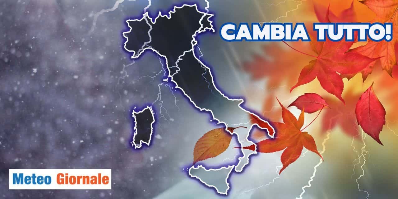 Meteo: Autunno, ci siamo davvero! Che colpo all’Estate!