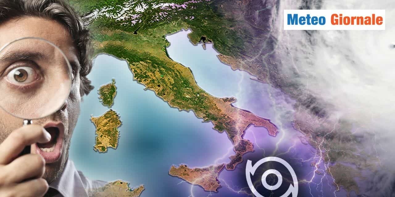 Meteo: goccia fredda impazzita, c’è rischio nubifragi