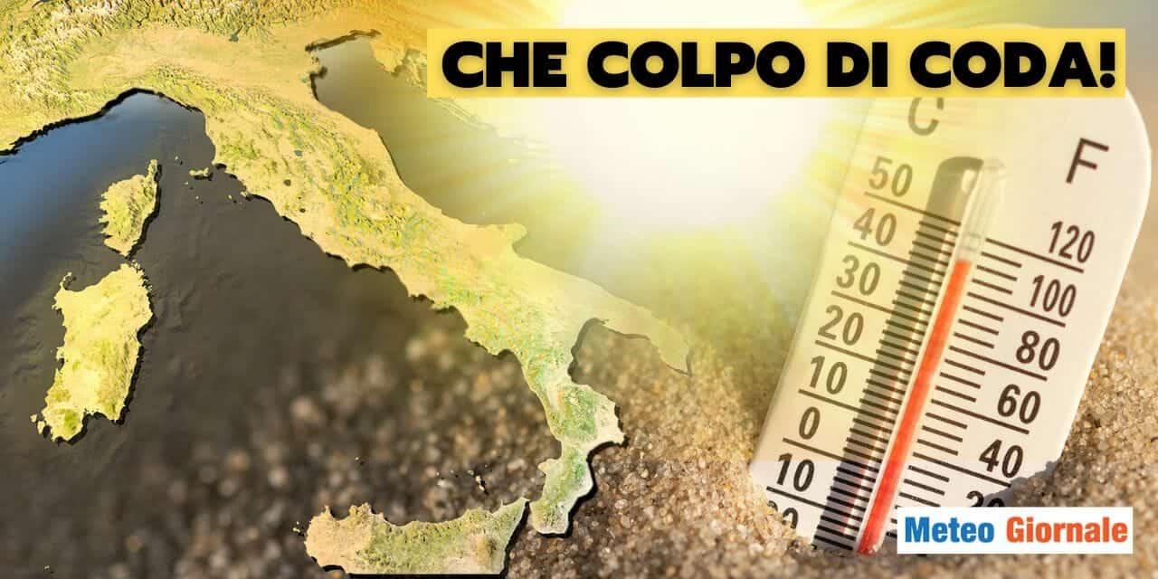 Meteo: colpo di coda severo dell'Estate