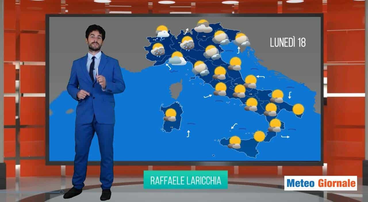 Meteo domani: avvio di settimana col caldo africano e locali violenti TEMPORALI [VIDEO]