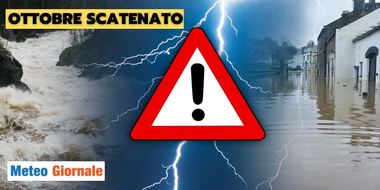 Meteo: Ottobre scatenato? Perturbazioni una dopo l'altra!