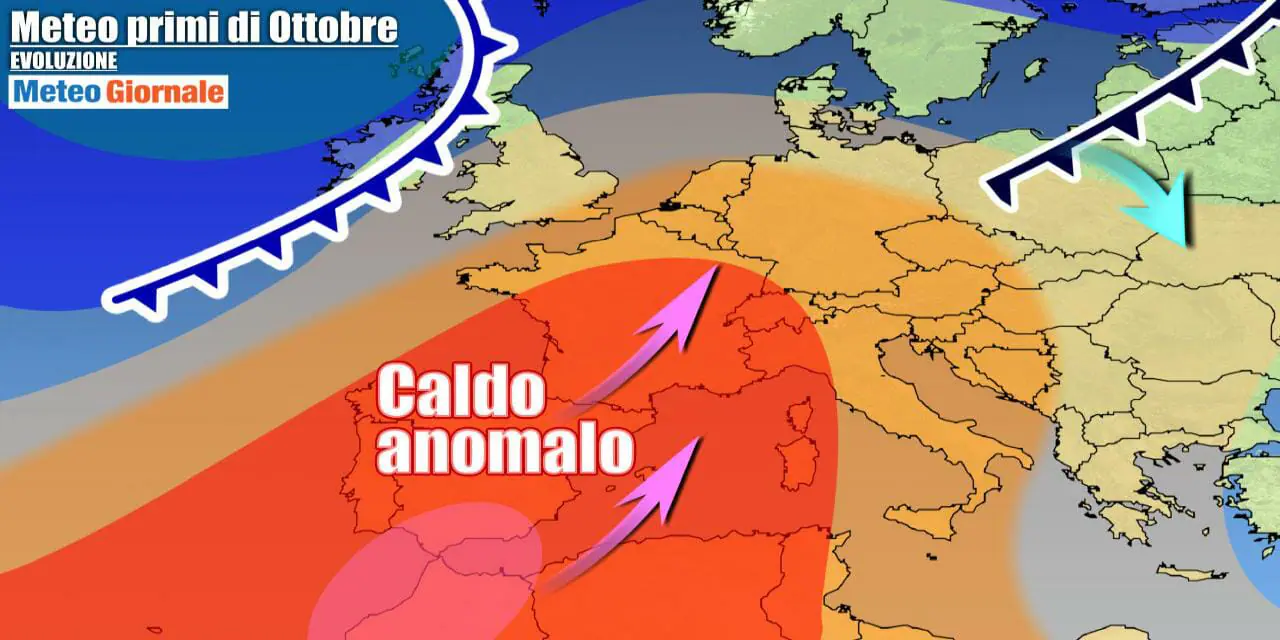 Fase di caldo estrema per il periodo