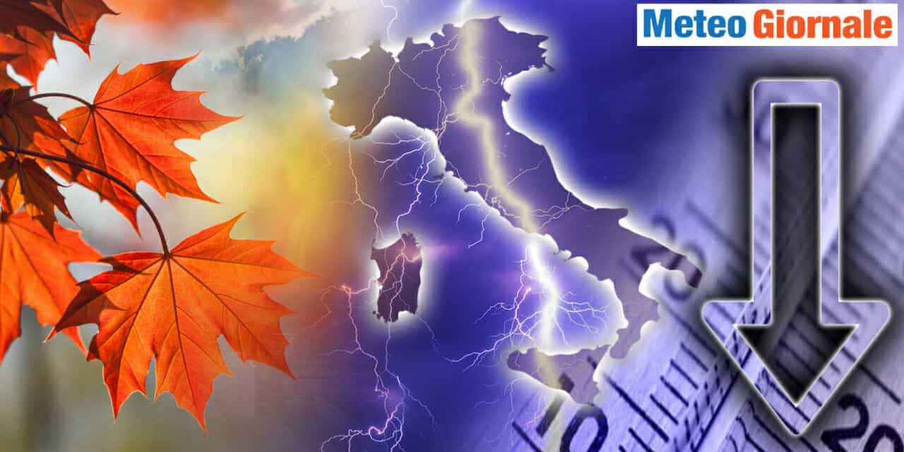 Meteo: l’Anticiclone Africano spazzato via, crollo temperature in picchiata