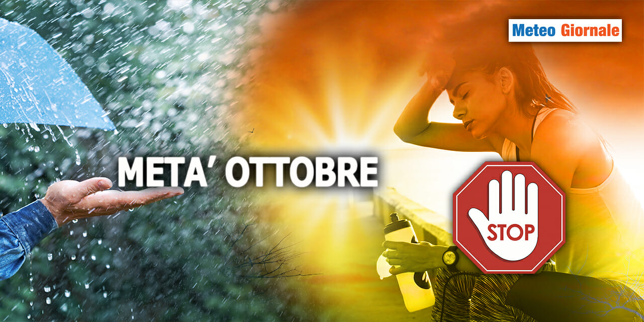 Prepariamoci al gran trambusto meteo di metà OTTOBRE