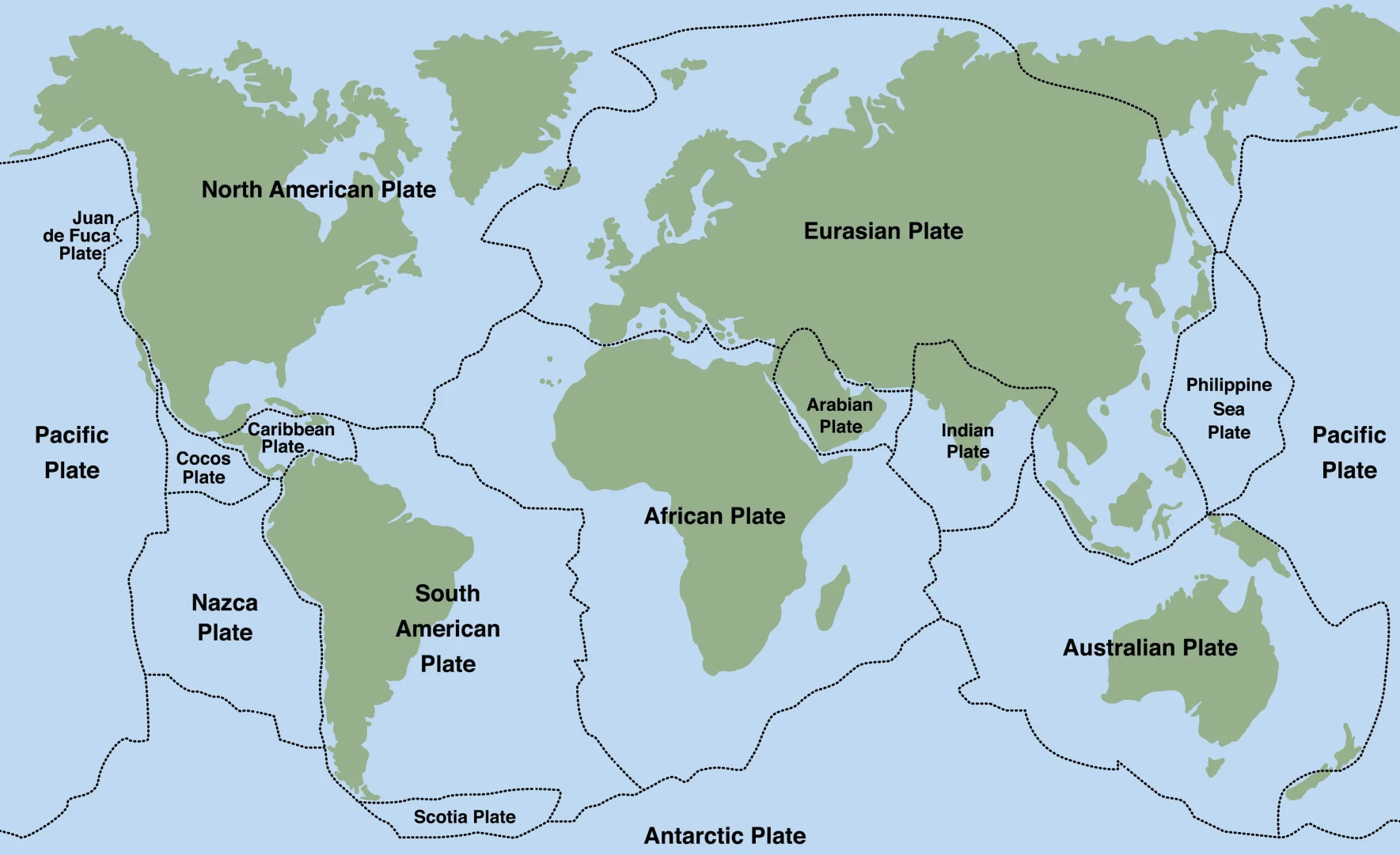 La ricostruzione della placca tettonica sconosciuta chiamata Pontus