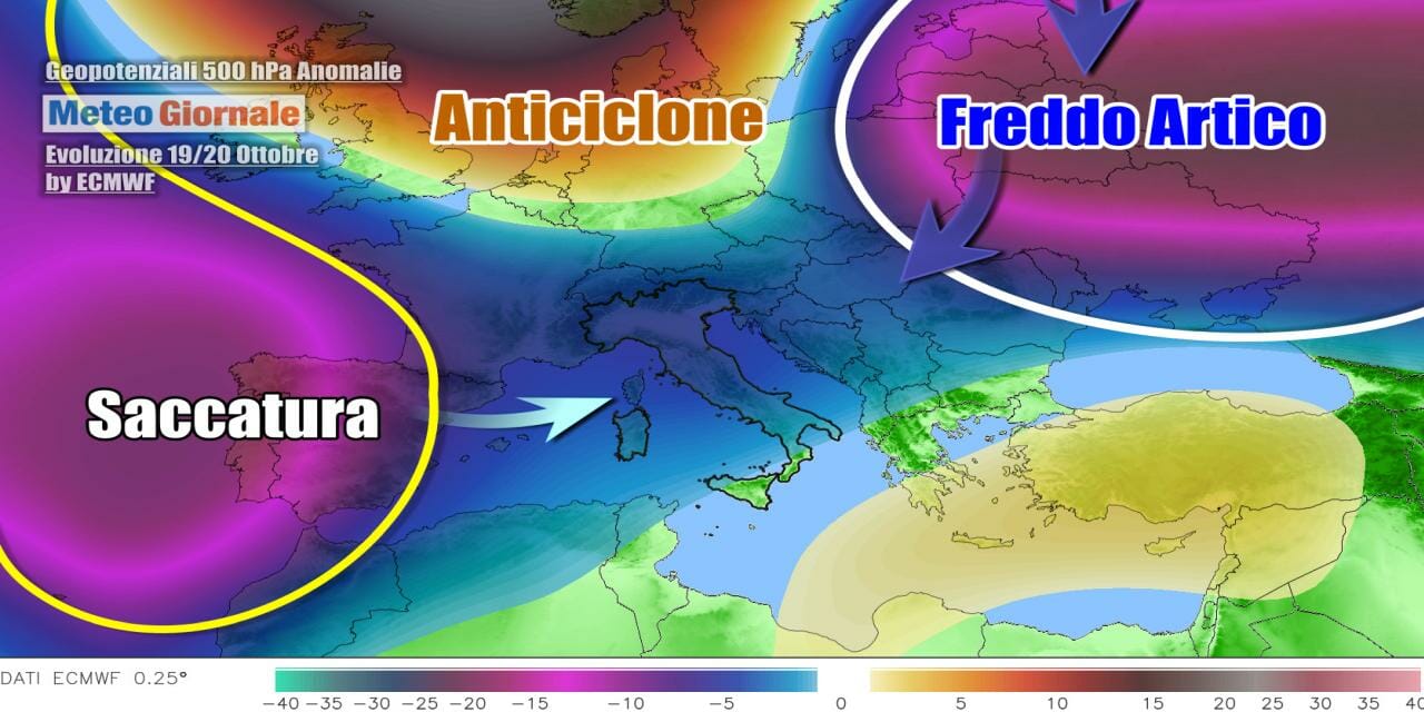 Fase più fredda dopo il caldo anomalo