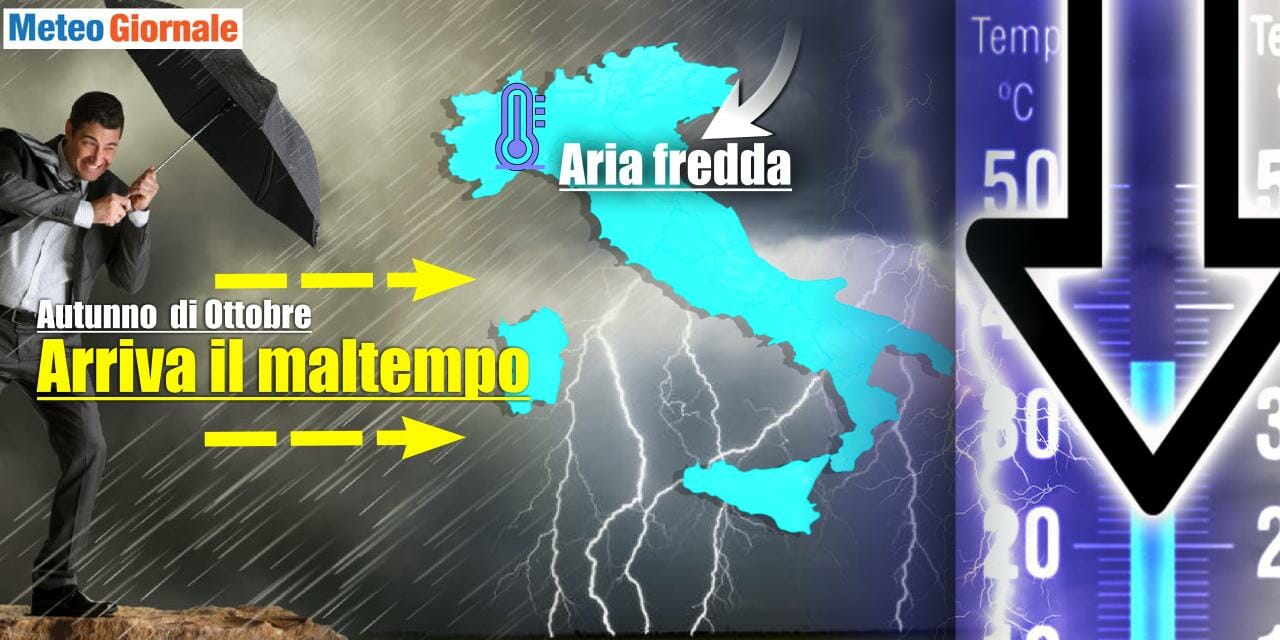 Meteo: la svolta si avvicina, arriva la tempesta col primo freddo