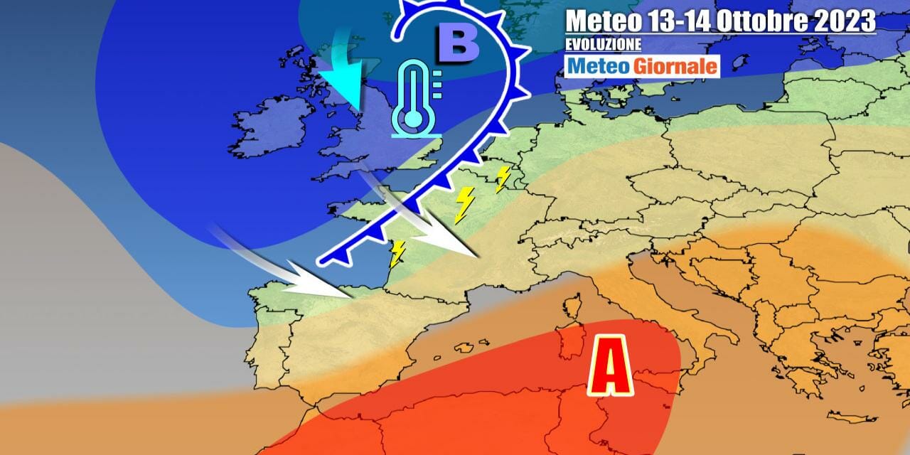 Meteo Italia: anticiclone e caldo agli sgoccioli, verso un tempo autunnale