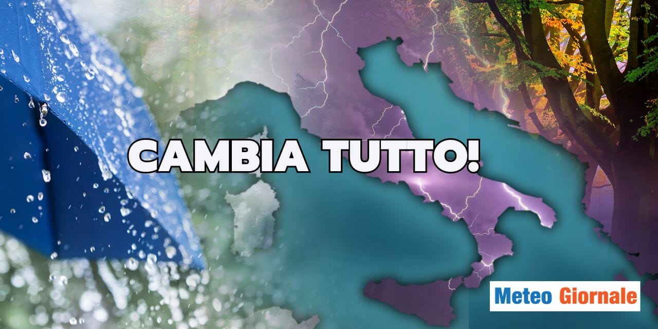 Meteo pazzerello: forte perturbazione spazzerà via il caldo