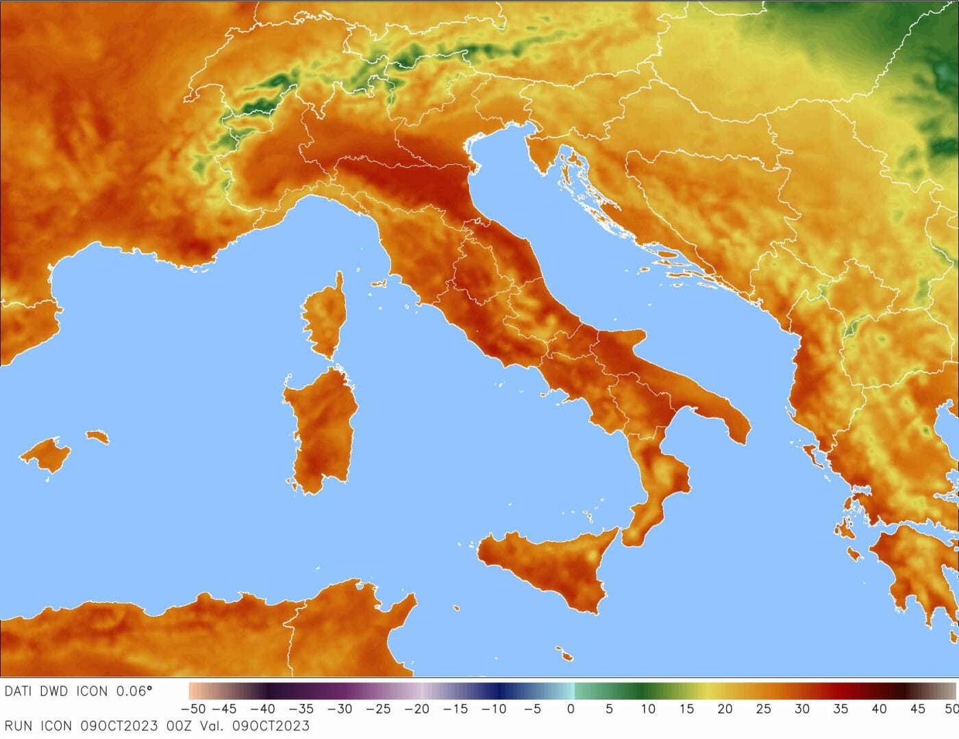 Meteo rovente quasi tutta questa settimana in Italia. Temperature previste