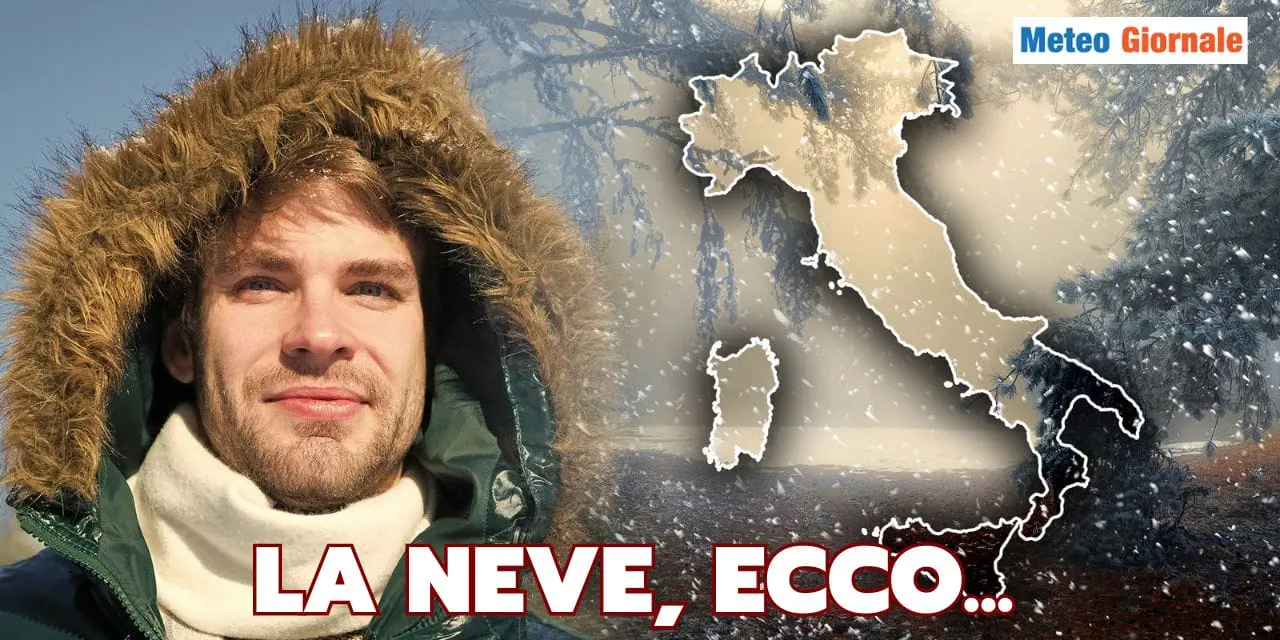 Meteo, la prima neve in pianura in Italia. Prime previsioni
