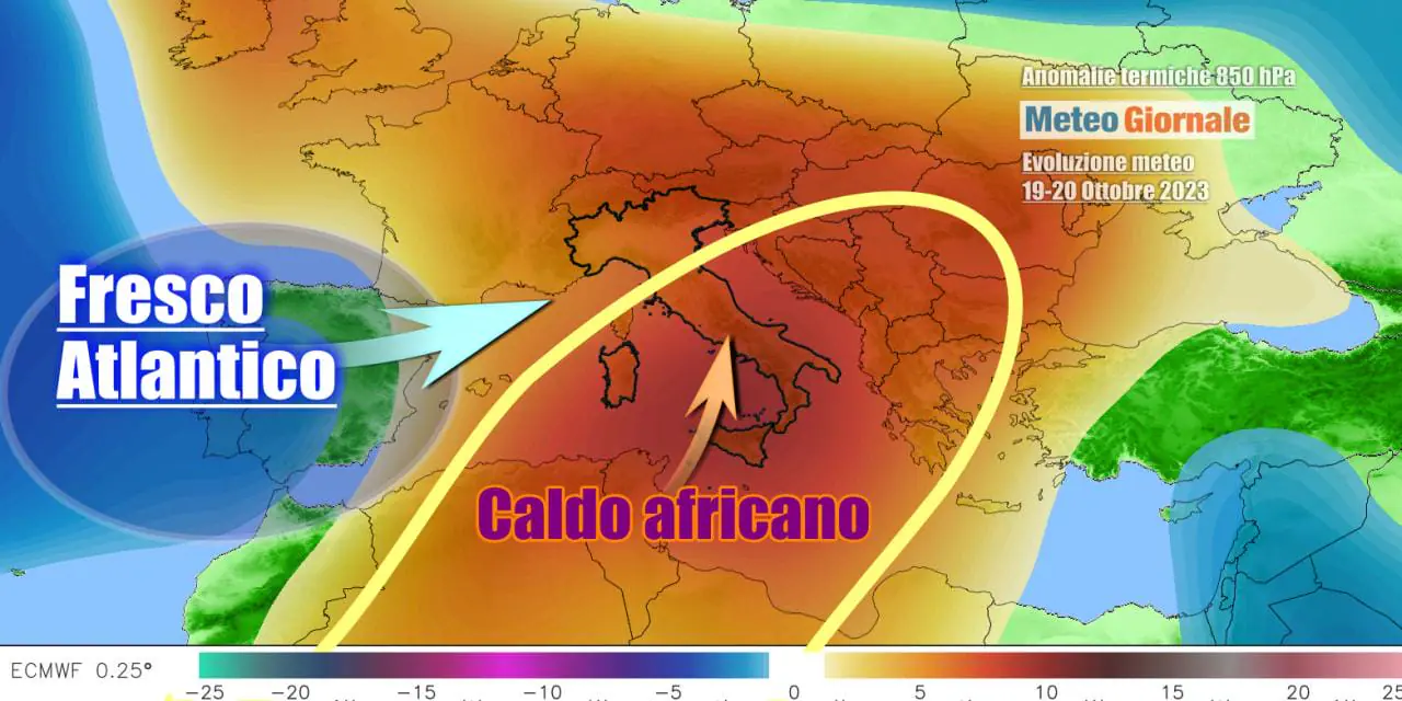 Meteo: sorprendente ritorno del caldo anomalo, picchi oltre 35 gradi