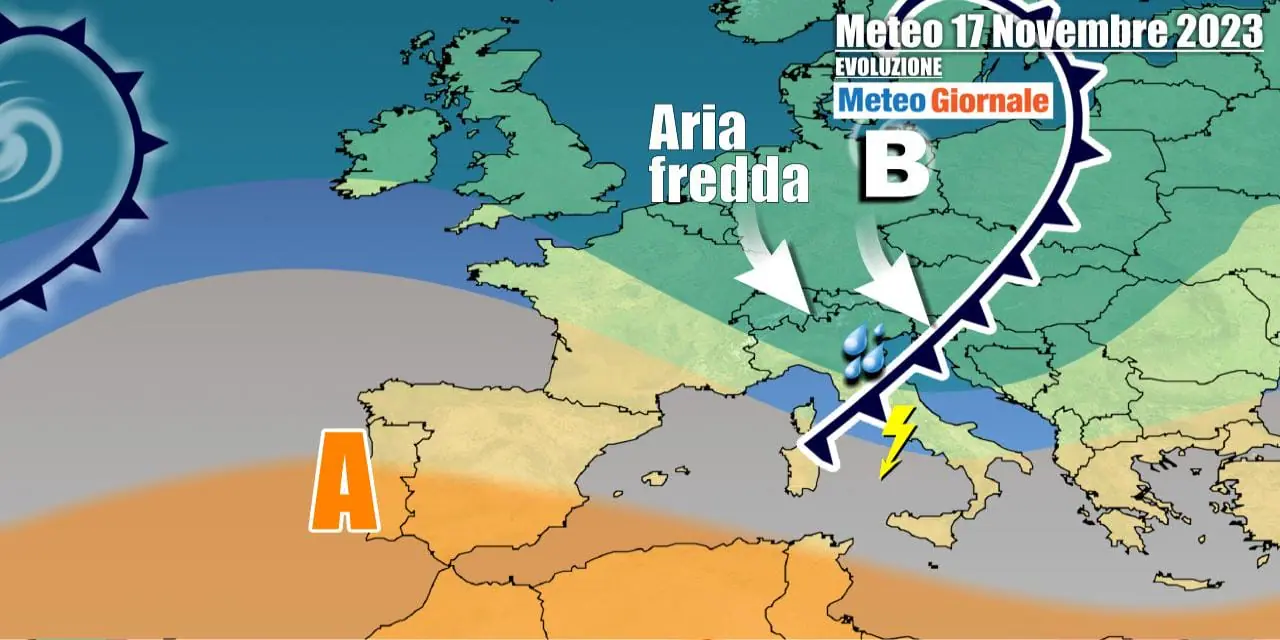 Meteo Italia: stravolgimento in vista, tornano pioggia, vento e neve