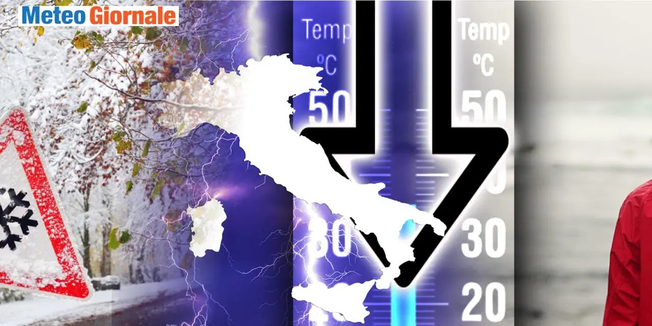 Meteo: dal caldo anomalo al crollo termico in arrivo, l’Inverno si avvicina