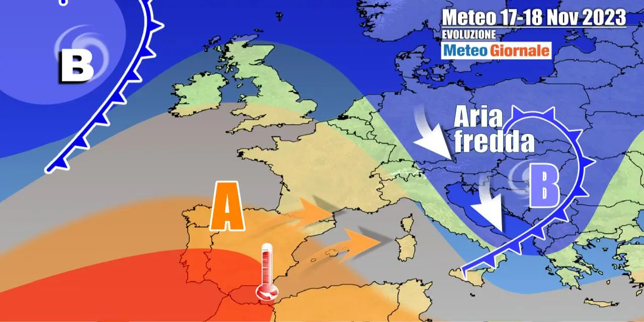 Meteo Italia: cambia tutto, con temporali, neve e crollo termico