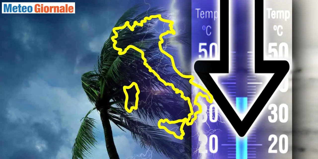 Meteo: improvvisa sfuriata invernale con crollo termico, tutti i dettagli